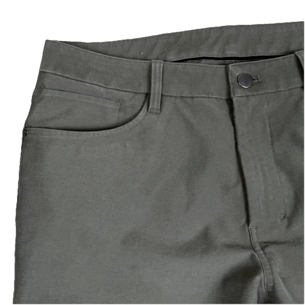 Lululemon ABC Classic Fit Pant Mens 33x33 Sage Green Warpstreme Tech Chino